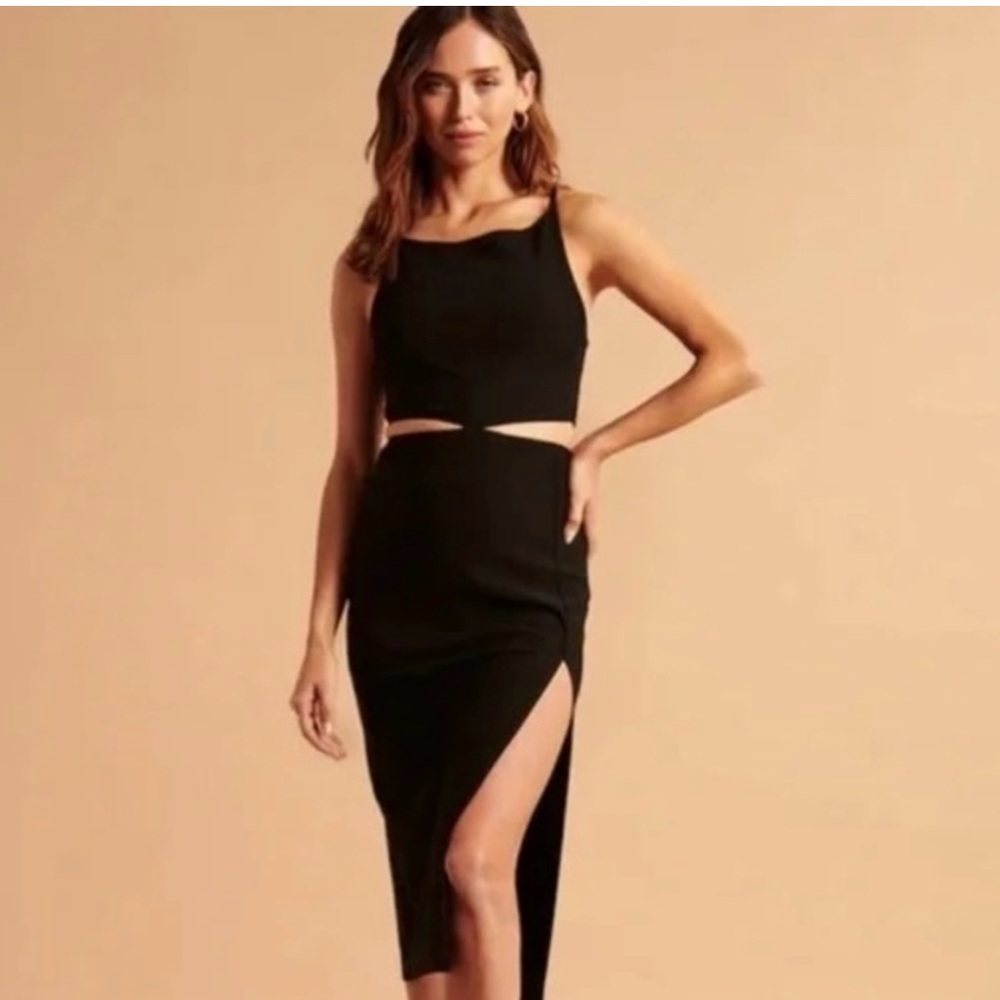 Abercrombie & Fitch Dress - boatneck, side cutoff dress